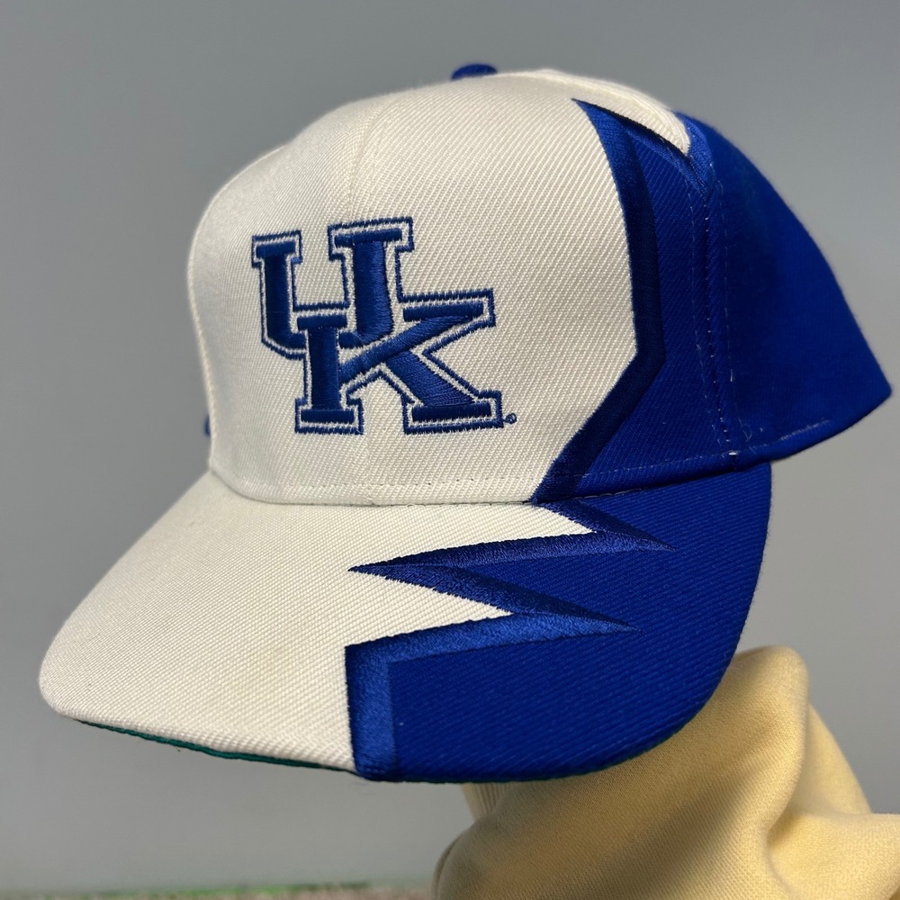 Kentucky Wildcats UK Sharkstooth Strapback Hat Nissin Blue White Basketball